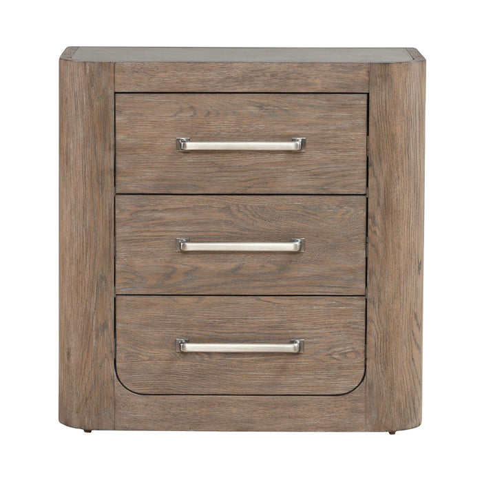 South Bend Nightstand w/ Charging Station in Burnished Clay - Furniture 4 Less (Jacksonville, NC)