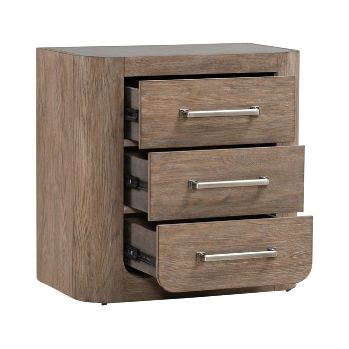 Liberty Furniture South Bend Nightstand w/ Charging Station in Burnished Clay - Furniture 4 Less (Jacksonville, NC)