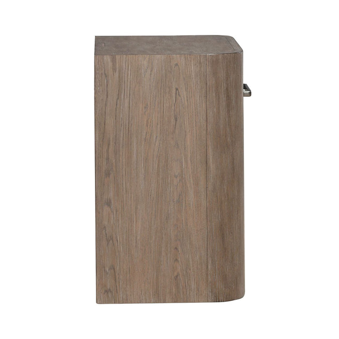 South Bend Open Nightstand w/ Charging Station in Burnished Clay - Furniture 4 Less (Jacksonville, NC)