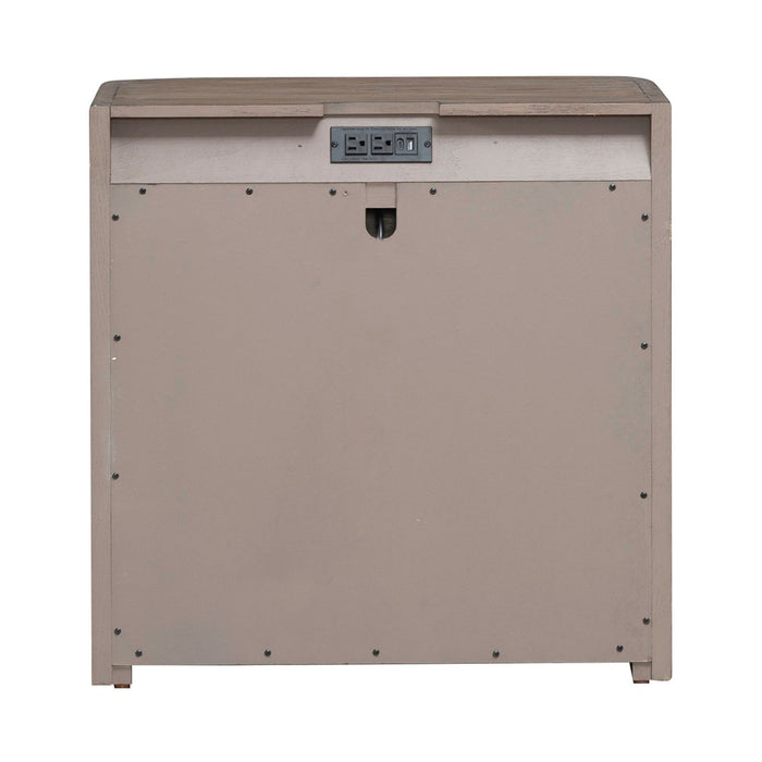 South Bend Open Nightstand w/ Charging Station in Burnished Clay - Furniture 4 Less (Jacksonville, NC)
