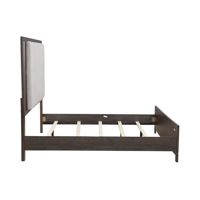 Liberty Furniture Modern Edge Queen Upholstered Bed in Caffe - Furniture 4 Less (Jacksonville, NC)