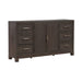 Modern Edge 2 Door 6 Drawer Dresser in Caffe - Furniture 4 Less (Jacksonville, NC)