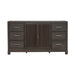 Modern Edge 2 Door 6 Drawer Dresser in Caffe - Furniture 4 Less (Jacksonville, NC)