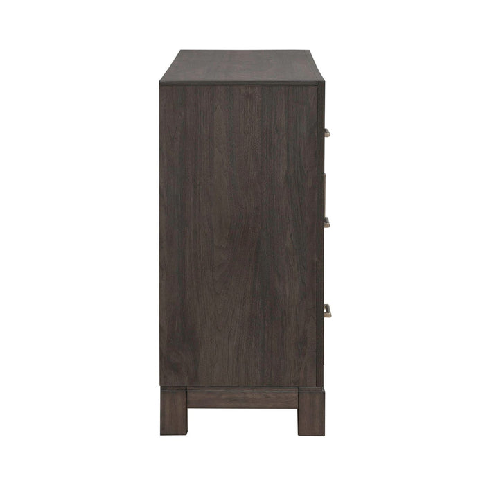 Modern Edge 2 Door 6 Drawer Dresser in Caffe - Furniture 4 Less (Jacksonville, NC)