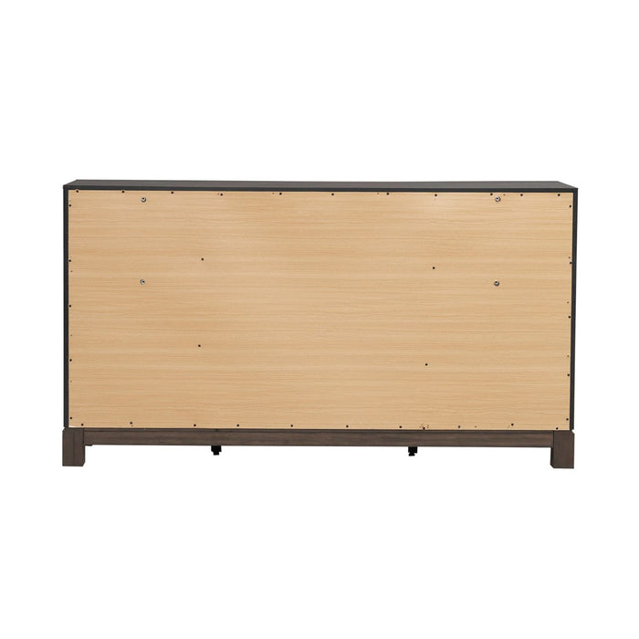 Modern Edge 2 Door 6 Drawer Dresser in Caffe - Furniture 4 Less (Jacksonville, NC)