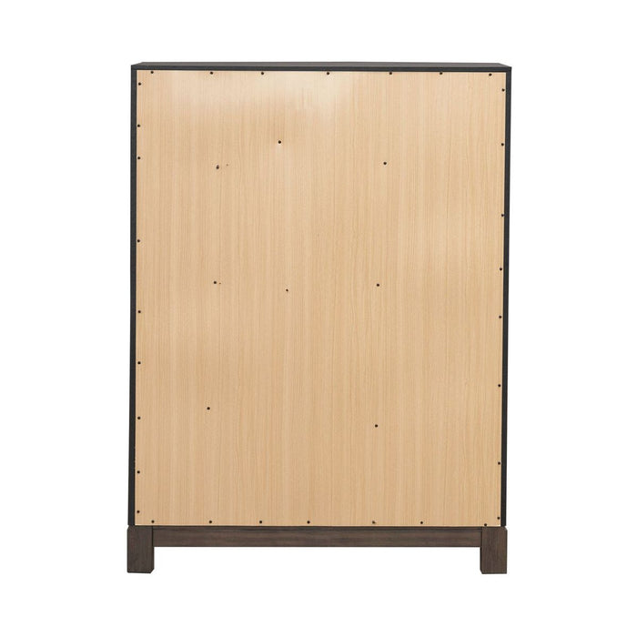 Liberty Furniture Modern Edge 5 Drawer Chest in Caffe - Furniture 4 Less (Jacksonville, NC)