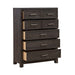Liberty Furniture Modern Edge 5 Drawer Chest in Caffe - Furniture 4 Less (Jacksonville, NC)