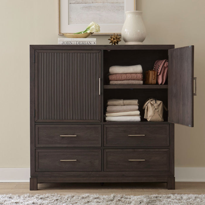 Modern Edge Dressing Chest in Caffe - Furniture 4 Less (Jacksonville, NC)