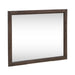 Modern Edge Landscape Mirror in Caffe - Furniture 4 Less (Jacksonville, NC)