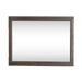Modern Edge Landscape Mirror in Caffe - Furniture 4 Less (Jacksonville, NC)