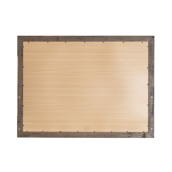Modern Edge Landscape Mirror in Caffe - Furniture 4 Less (Jacksonville, NC)
