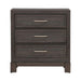 Modern Edge Nightstand w/ Charging Station in Caffe - Furniture 4 Less (Jacksonville, NC)