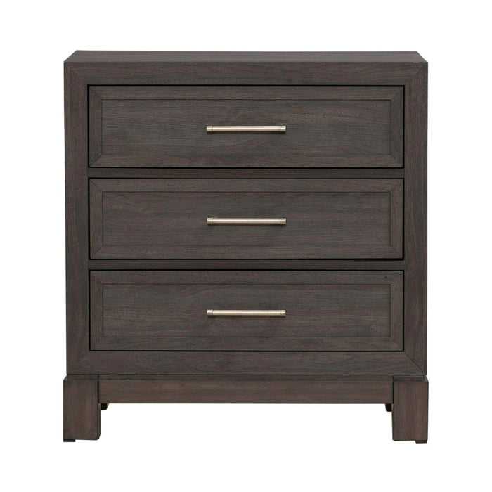 Liberty Furniture Modern Edge Nightstand w/ Charging Station in Caffe - Furniture 4 Less (Jacksonville, NC)