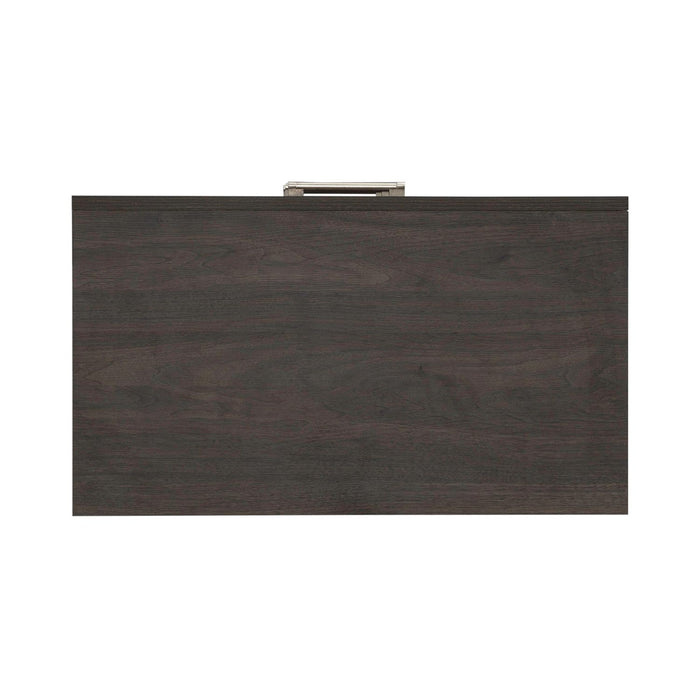 Modern Edge Nightstand w/ Charging Station in Caffe - Furniture 4 Less (Jacksonville, NC)