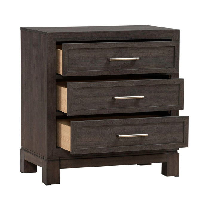 Liberty Furniture Modern Edge Nightstand w/ Charging Station in Caffe - Furniture 4 Less (Jacksonville, NC)