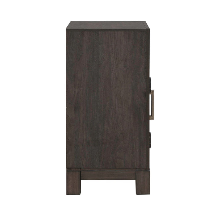 Modern Edge Bedside Chest w/ Charging Station - Furniture 4 Less (Jacksonville, NC)