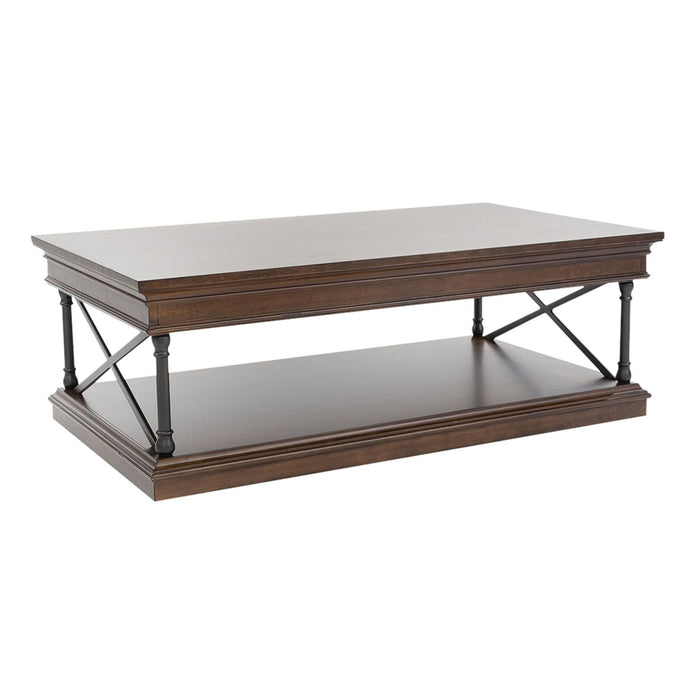 Tribeca Rectangular Cocktail Table in Cordovian Brown - Furniture 4 Less (Jacksonville, NC)