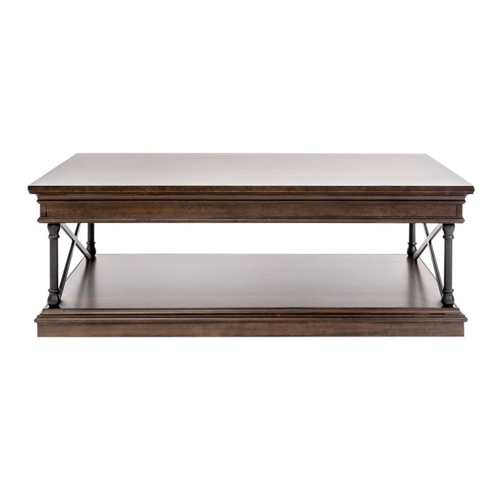 Tribeca Rectangular Cocktail Table in Cordovian Brown - Furniture 4 Less (Jacksonville, NC)