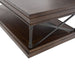 Tribeca Rectangular Cocktail Table in Cordovian Brown - Furniture 4 Less (Jacksonville, NC)