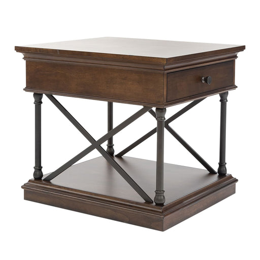 Tribeca End Table in Cordovian Brown - Furniture 4 Less (Jacksonville, NC)