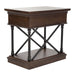 Tribeca Chairside Table in Cordovian Brown - Furniture 4 Less (Jacksonville, NC)