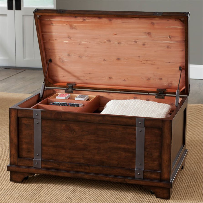 Liberty Aspen Skies Storage Trunk in Russet Brown