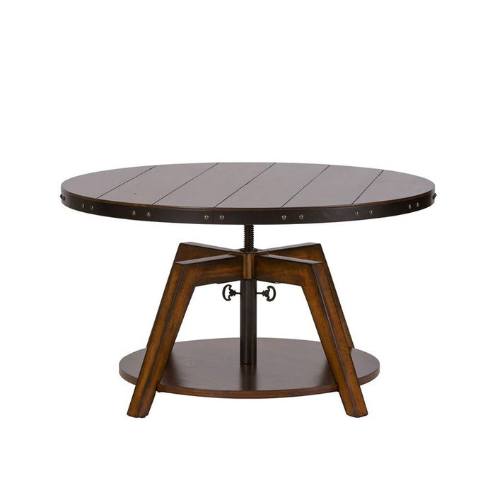 Liberty Aspen Skies Motion Cocktail Table in Russet Brown - Furniture 4 Less (Jacksonville, NC)