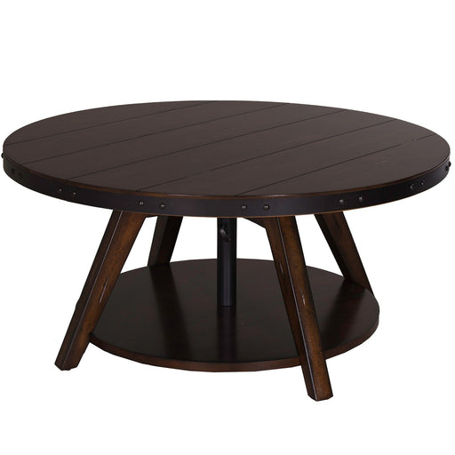 Aspen Skies Motion Cocktail Table in Russet Brown - Furniture 4 Less (Jacksonville, NC)