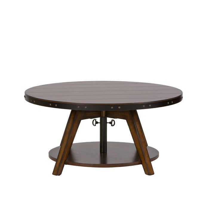 Aspen Skies Motion Cocktail Table in Russet Brown - Furniture 4 Less (Jacksonville, NC)