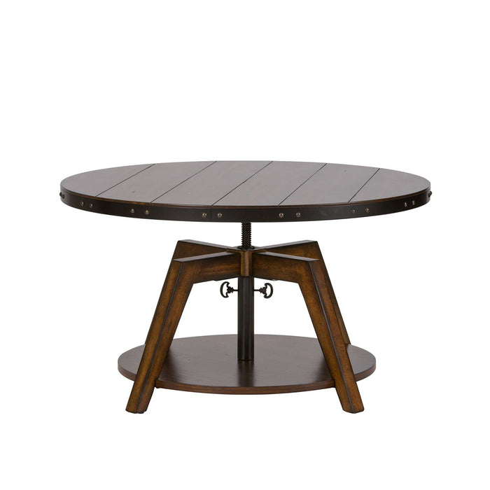 Aspen Skies Motion Cocktail Table in Russet Brown - Furniture 4 Less (Jacksonville, NC)