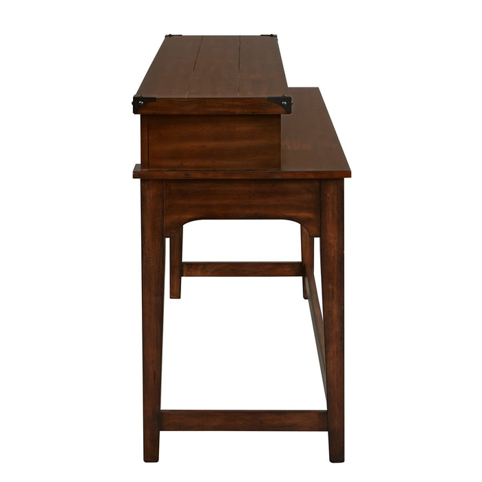 Aspen Skies Console Bar Table in Russet Brown - Furniture 4 Less (Jacksonville, NC)