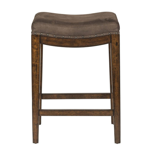 Liberty Aspen Skies Uph Barstool in Russet Brown - Furniture 4 Less (Jacksonville, NC)