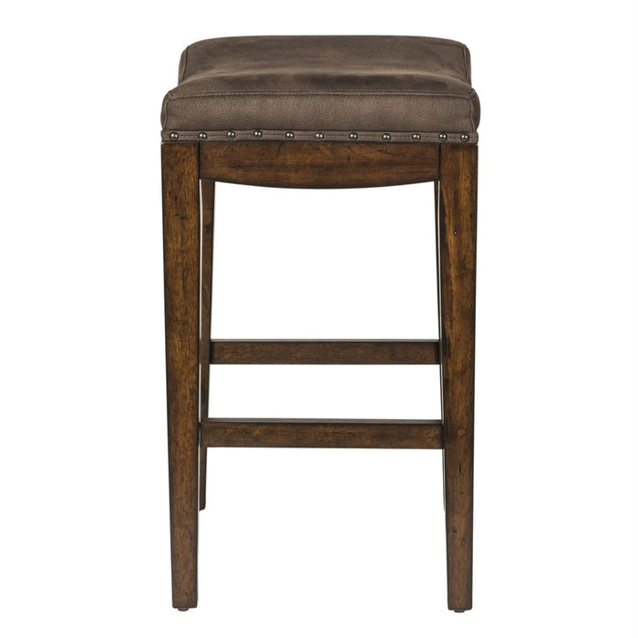 Liberty Aspen Skies Uph Barstool in Russet Brown - Furniture 4 Less (Jacksonville, NC)