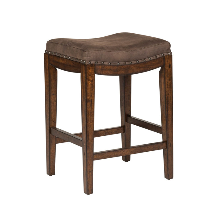 Aspen Skies Uph Barstool in Russet Brown - Furniture 4 Less (Jacksonville, NC)