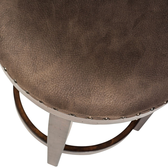 Aspen Skies Swivel Barstool in Russet Brown - Furniture 4 Less (Jacksonville, NC)