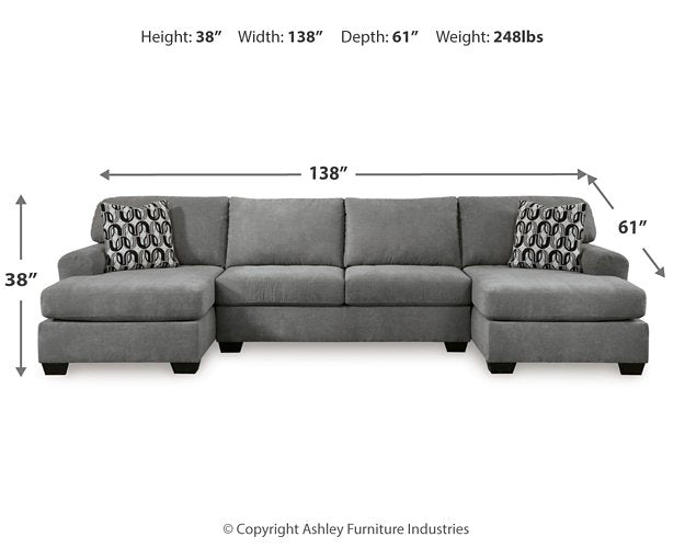Birkdale Court Sectional - Furniture 4 Less (Jacksonville, NC)