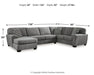 Birkdale Court Sectional with Chaise - Furniture 4 Less (Jacksonville, NC)