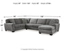 Birkdale Court Sectional with Chaise - Furniture 4 Less (Jacksonville, NC)