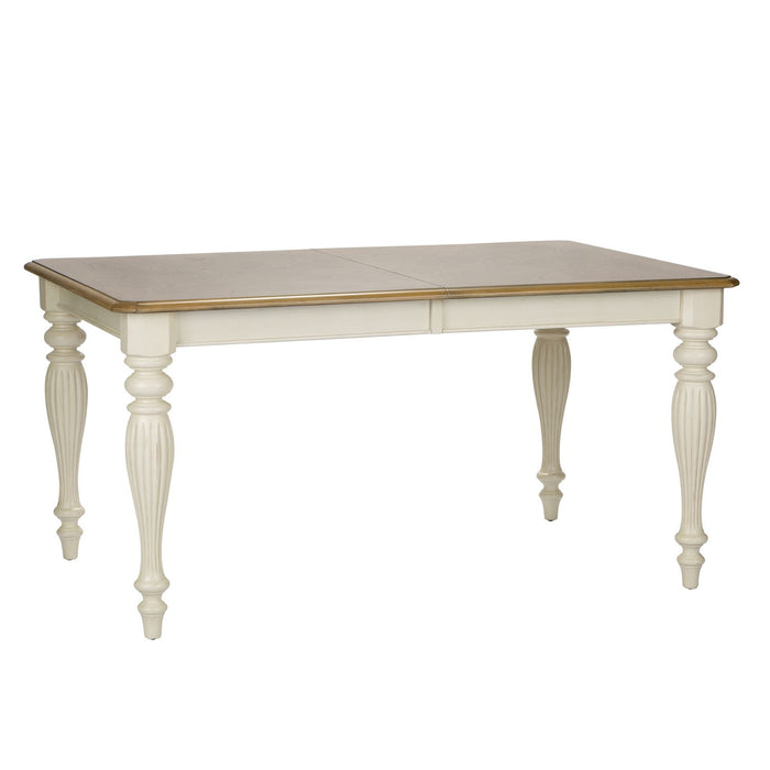 Cumberland Creek Rectangular Leg Table in Nutmeg/White - Furniture 4 Less (Jacksonville, NC)