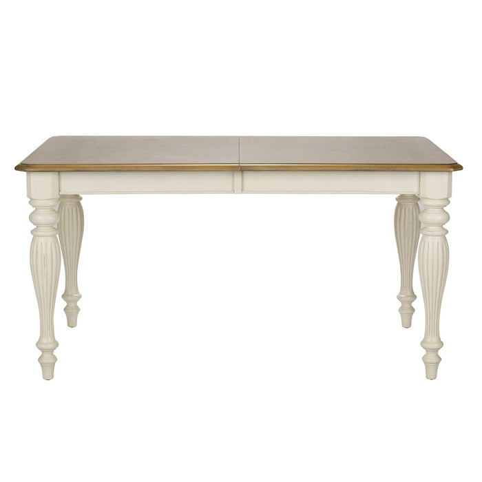 Cumberland Creek Rectangular Leg Table in Nutmeg/White - Furniture 4 Less (Jacksonville, NC)
