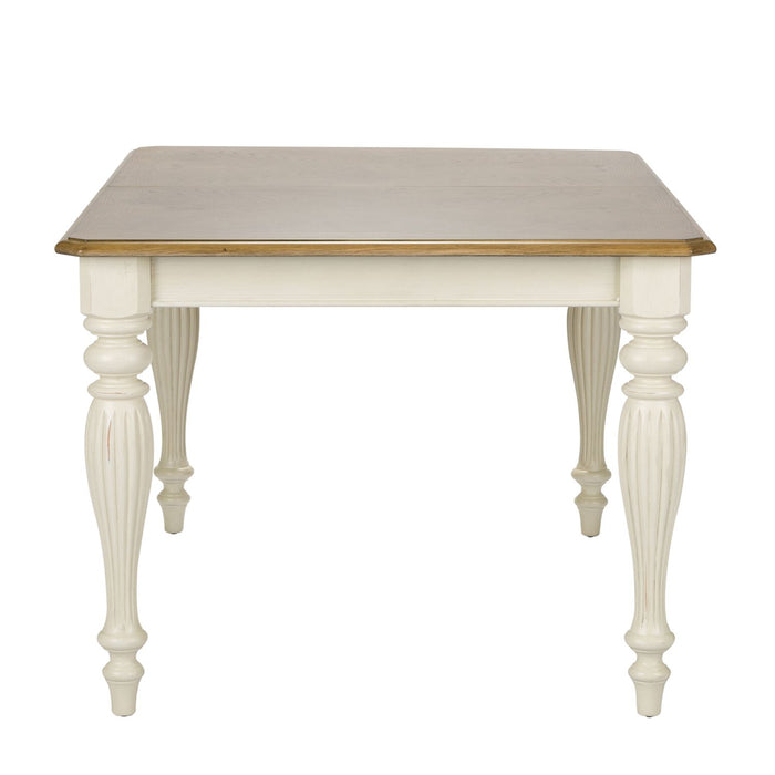 Cumberland Creek Rectangular Leg Table in Nutmeg/White - Furniture 4 Less (Jacksonville, NC)
