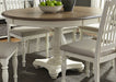 Liberty Furniture Cumberland Creek Pedestal Dining Table in Nutmeg/White 334-4860 - Furniture 4 Less (Jacksonville, NC)