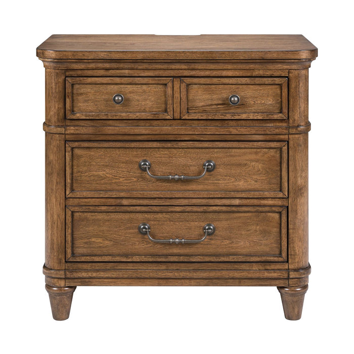 Harrison Heights Nightstand w/ Charging Station - Furniture 4 Less (Jacksonville, NC)