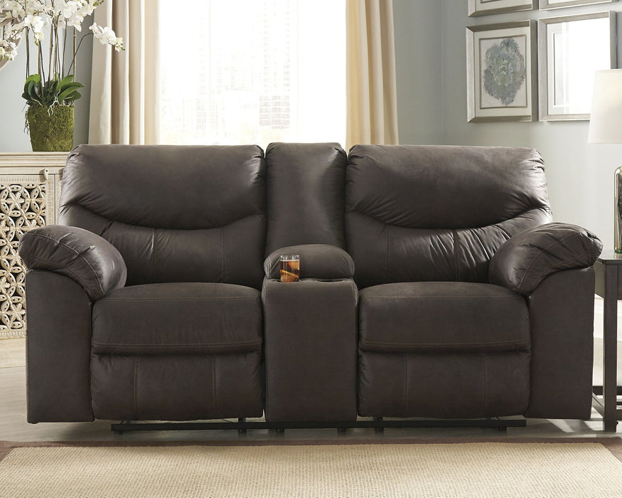 Boxberg Reclining Loveseat with Console - Furniture 4 Less (Jacksonville, NC)