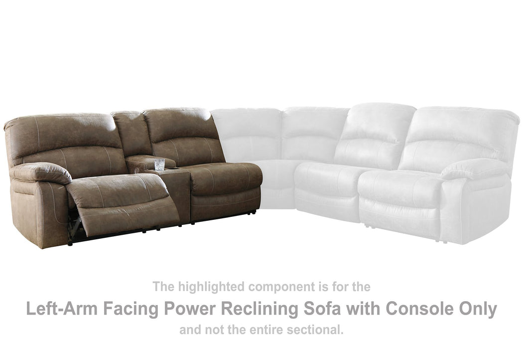 Segburg Power Reclining Sectional - Furniture 4 Less (Jacksonville, NC)