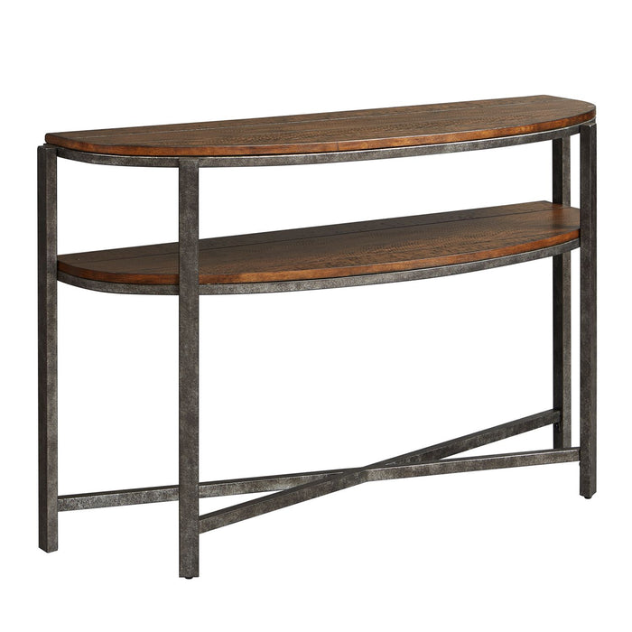 Breckinridge Demilune Sofa Table in Mahogany - Furniture 4 Less (Jacksonville, NC)