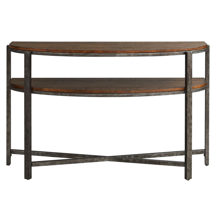 Breckinridge Demilune Sofa Table in Mahogany - Furniture 4 Less (Jacksonville, NC)