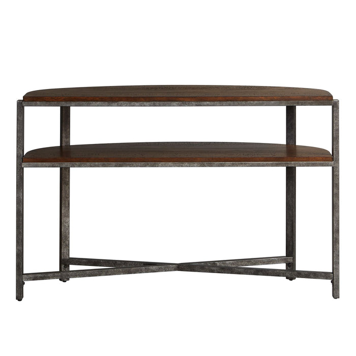 Breckinridge Demilune Sofa Table in Mahogany - Furniture 4 Less (Jacksonville, NC)
