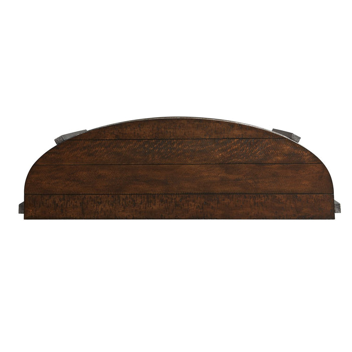 Breckinridge Demilune Sofa Table in Mahogany - Furniture 4 Less (Jacksonville, NC)