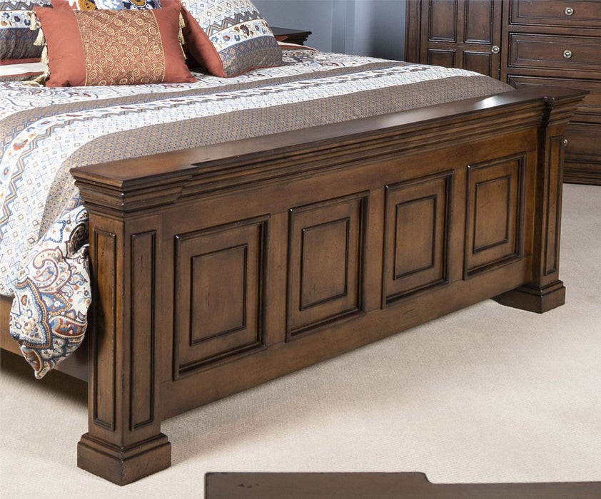 Liberty Furniture Big Valley Cal King Panel Bed in Brownstone - Furniture 4 Less (Jacksonville, NC)
